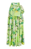 Leo Lin Valerie Maxi Skirt In Green