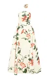 Leo Lin Violet Printed Maxi Dress In White
