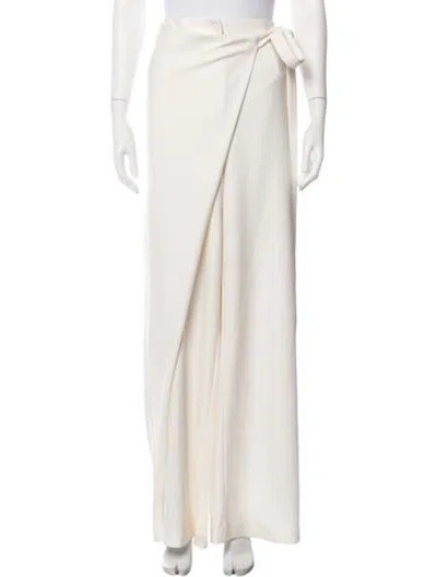 Pre-owned Leo Lin Wide Leg Pants In Neutrals