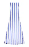Leo Lin Yumei Striped Silk Gown