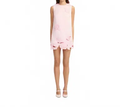 Leo Lin Yvonne Applique Mini Dress In Blush Pink In Neutral