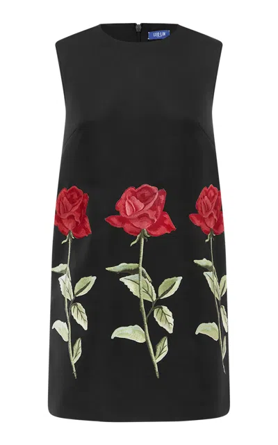 Leo Lin Yvonne Embroidered Mini Dress