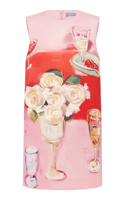 Leo Lin Yvonne Embroidered Mini Dress - Aperitivo Print In Pink