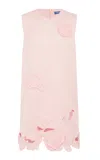 Leo Lin Yvonne Floral-appliquéd Mini Dress In Multi