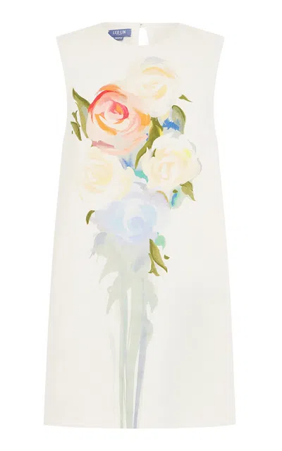 Leo Lin Yvonne Linen Mini Dress In White