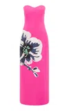 Leo Lin Zayna Appliquéd Maxi Dress In Pink