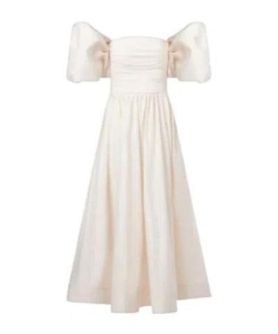 Leo Matilda Cotton Cocktail Dress In White
