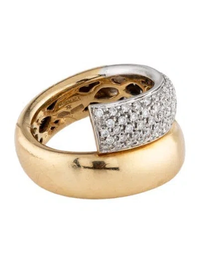 Pre-owned Leo Pizzo 18k Diamond Band In Multicolor