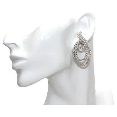 Pre-owned Leo Pizzo 18k White Gold Diamond Earrings