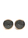Leo Pizzo 18kt Rose Gold Diamond Stud Earrings In 金色