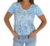 Leo Ugo Audrey Animal Tee In Light Blue