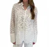 Leo Ugo Flower Button Down Shirt In White
