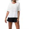 Leo Ugo Magda Flower Center Tee In White