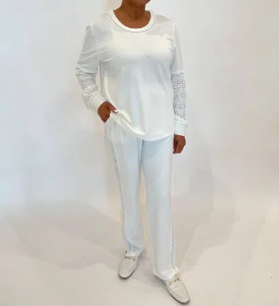 Leo Ugo Marcella Lace Pants In White