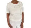 Leo Ugo Tanya Bow Tee In White