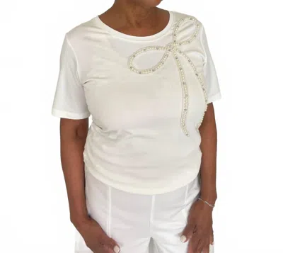 Leo Ugo Tanya Bow Tee In White