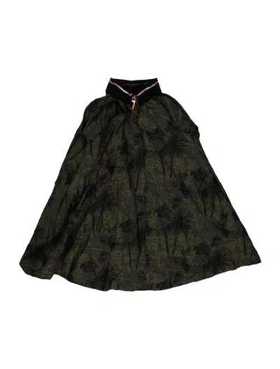 Pre-owned Leoca  Paris Printed Sleeveless Top In Green