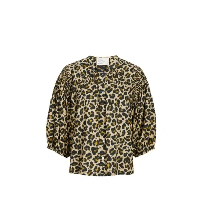 Leon & Harper Blouse Ample Imprimée In Neutral