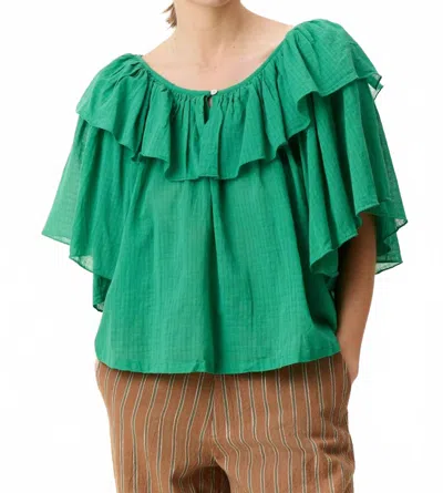 Leon & Harper Casey Plain Shirt In Green