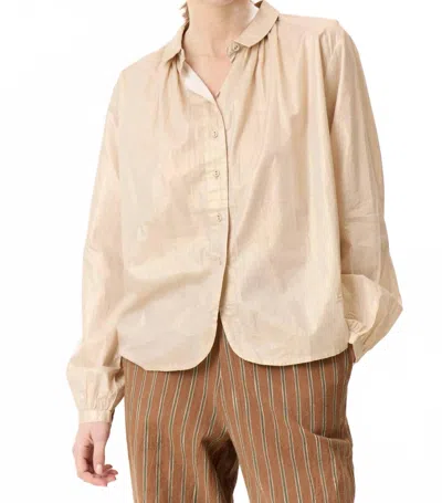 Leon & Harper Cob Foil Shirt In Gold In Neutral