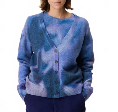 Leon & Harper Ming V-neck Cardigan In Blue