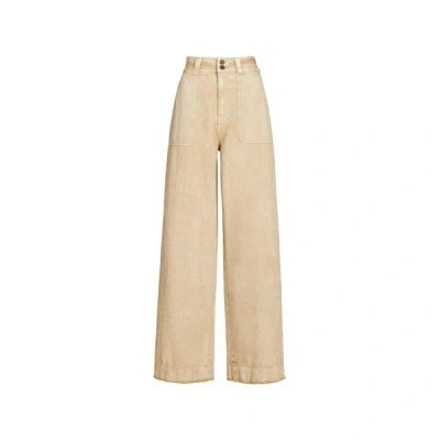 Leon & Harper Pantalon Large En Coton Bio In Multi