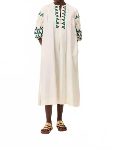 Leon & Harper Robe Rudo Alpha Dress In Off White