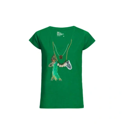 Leon & Harper T-shirt Droit À Bijoux En Coton In Green