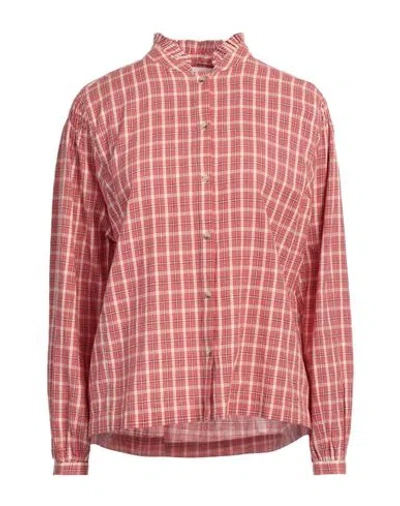 Leon & Harper Chiara Shirt In Multi/red In Pink