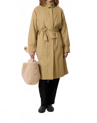 Leon & Harper Women's Victorine Plain Trench Coat In Caramel Beige In Brown