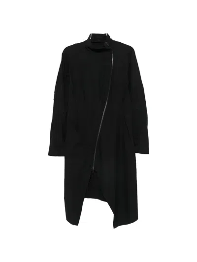 Leon Emanuel Blanck Asymmetric Zip-up Coat In Black