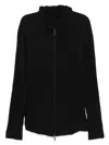 Leon Emanuel Blanck Cotton Zip-up Hoodie In Black