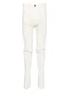 Leon Emanuel Blanck Drop-crotch Trousers In White