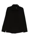 Leon Emanuel Blanck Frayed-hem Shirt In Black