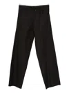 Leon Emanuel Blanck Frayed-hem Trousers In Black