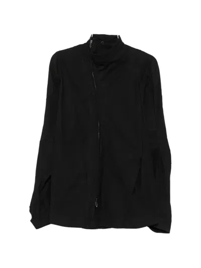 Leon Emanuel Blanck High-neck Shirt Jacket In Black