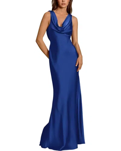 Leon Gori Anette Maxi Dress In Blue