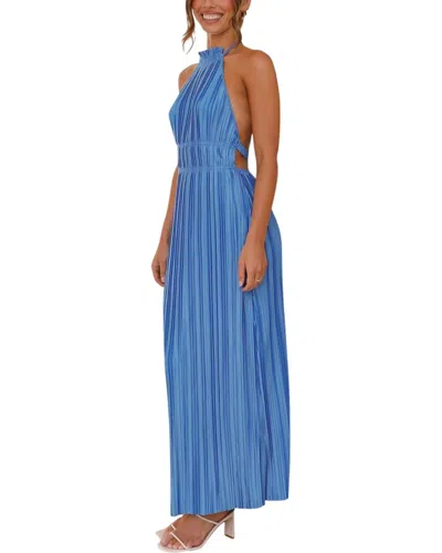 Leon Gori Anette Maxi Dress In Blue