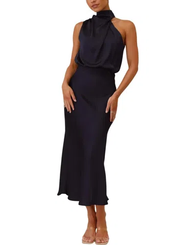 Leon Gori Anette Midi Dress In Black