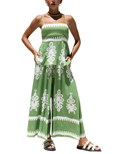 Leon Gori Leon 2pc Top & Skirt Set In Green