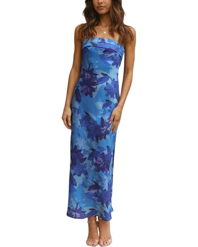 Leon Gori Maxi Dress In Blue