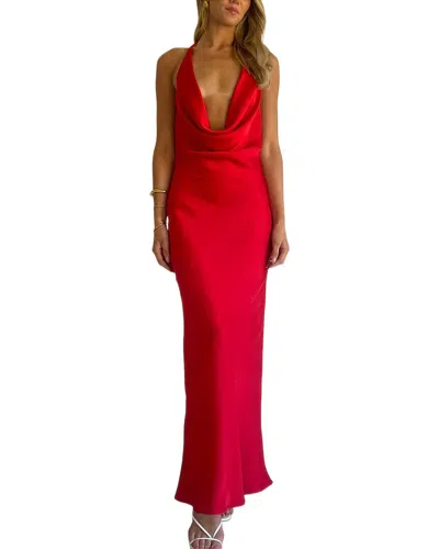 Leon Gori Maxi Dress In Red