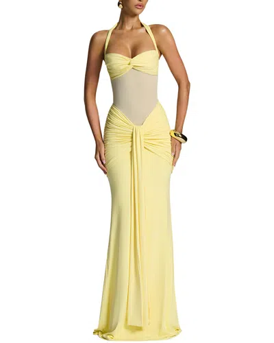 Leon Gori Maxi Dress In Yellow