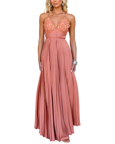 Leon Gori Maxi Dress In Pink