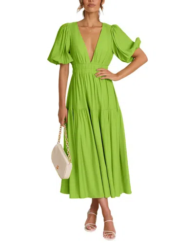 Leon Gori Maxi Dress In Green