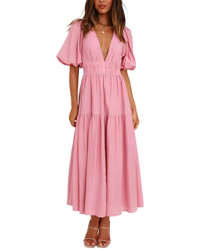 Leon Gori Maxi Dress In Pink