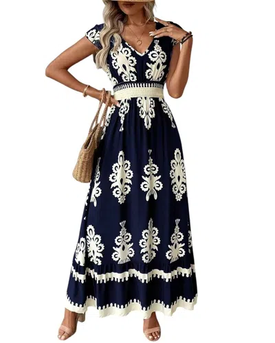 Leon Gori Maxi Dress In Blue
