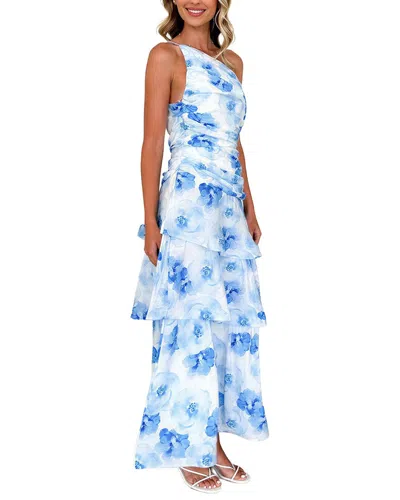Leon Gori Maxi Dress In Blue