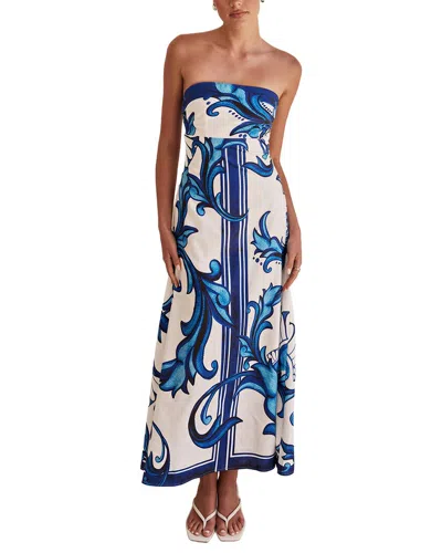 Leon Gori Maxi Dress In Blue