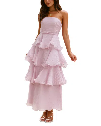 Leon Gori Maxi Dress In Purple